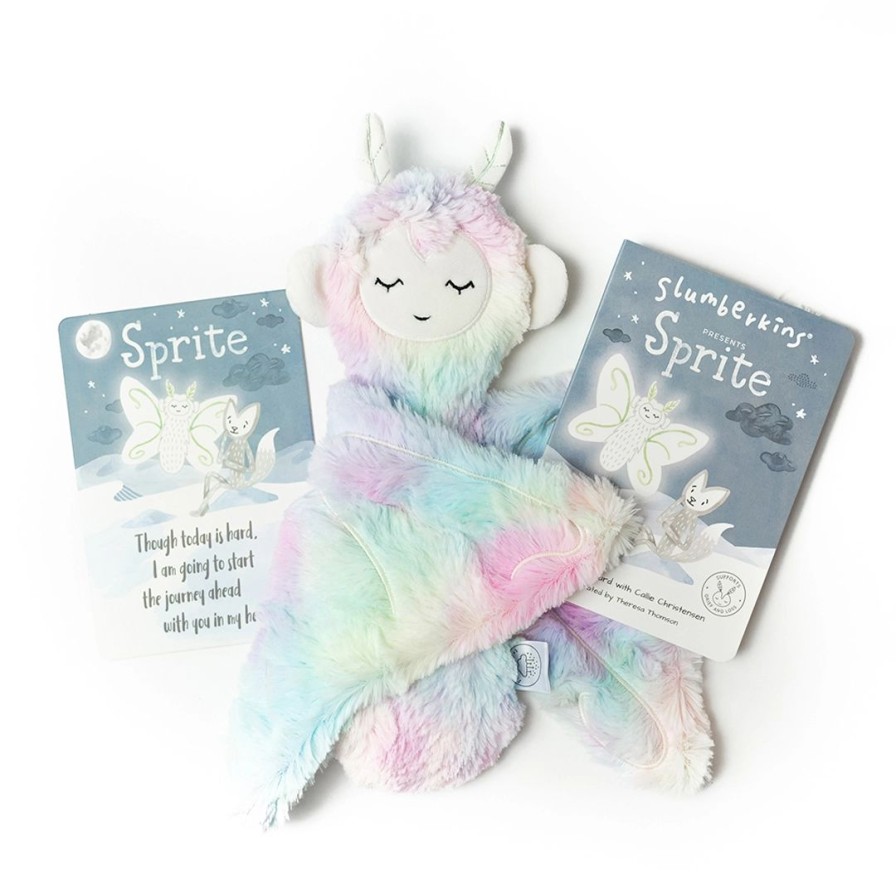 Dolls + Plushies * | Slumberkins Rainbow Sprite Snuggler Grief & Loss Collection Books + Puzzles