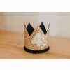 Party Time * | Cutest Little Party # 4 Gold Glitter + Navy Pom Trim + White Glitter Crown Party Time