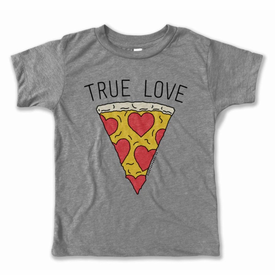 Clothing * | Rivet Apparel True Love Pizza Vintage Tee Graphic Tees