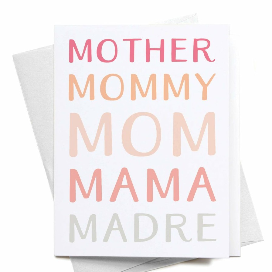 Party Time * | Onderkast Mother Mommy Mom Mama Madre Greeting Card