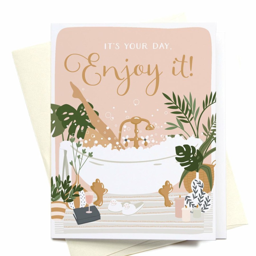 Party Time * | Onderkast Bubble Bath Greeting Card