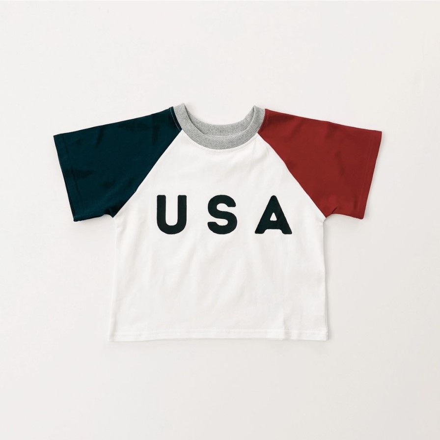 Clothing * | Orcas Lucille Graphic Tees Usa Oversized Tee