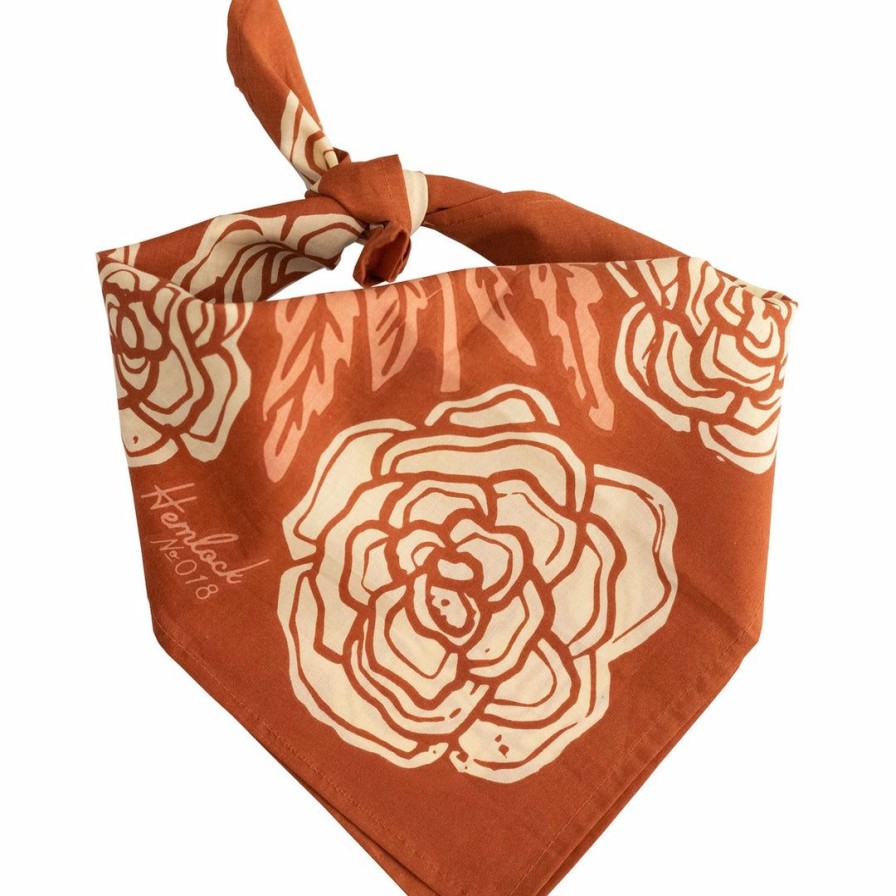 Women * | Hemlock Goods Rose Bandana