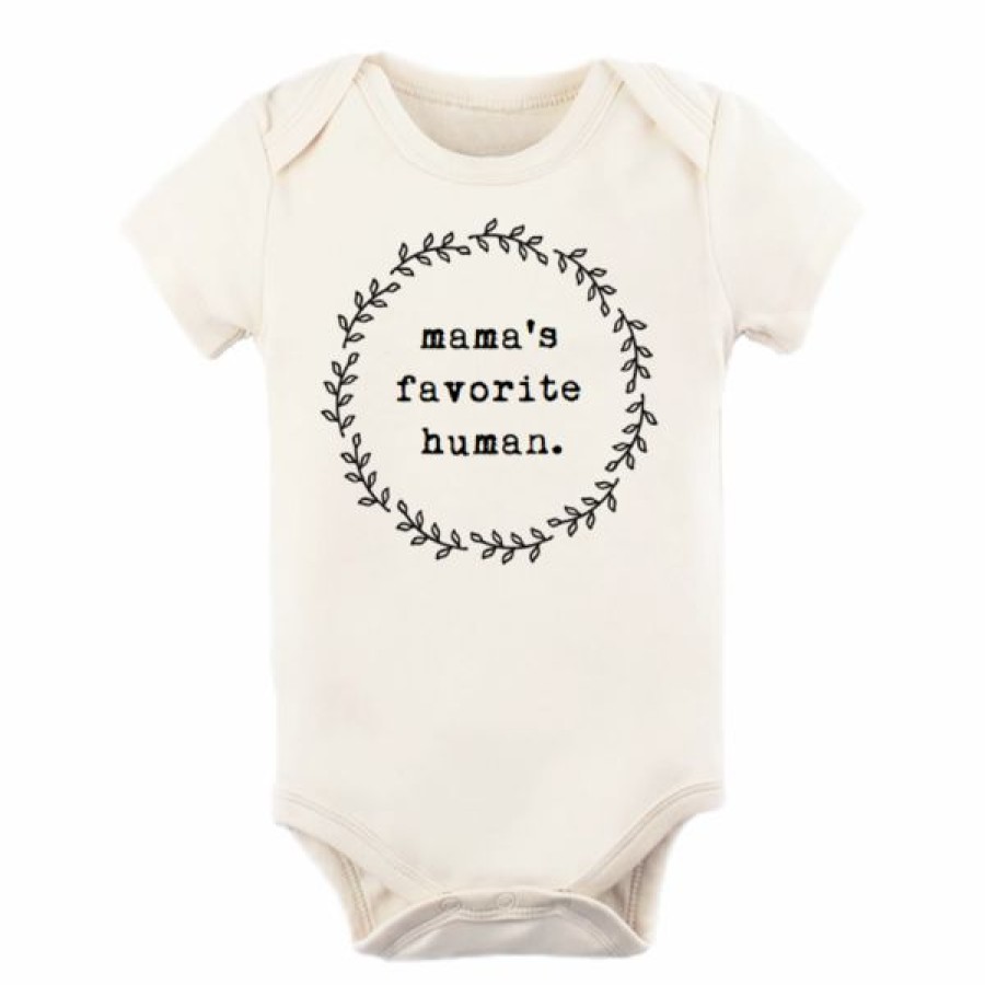 Clothing * | Tenth + Pine Bodysuits Mama'S Favorite Human Natural Organic Onesie