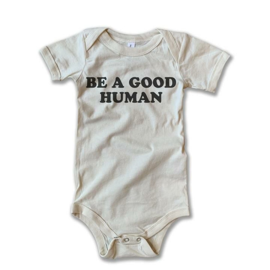 Clothing * | Rivet Apparel Bodysuits Be A Good Human Vintage Onesie