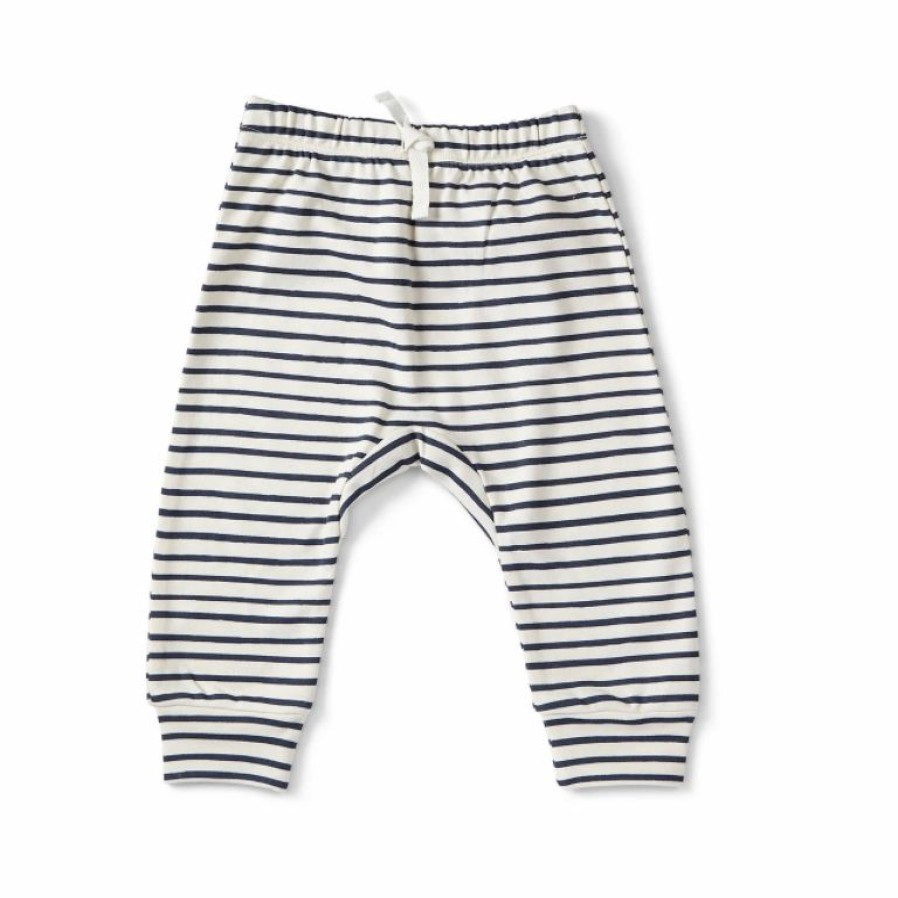 Clothing * | Pehr Blue Stripe Harem Pants