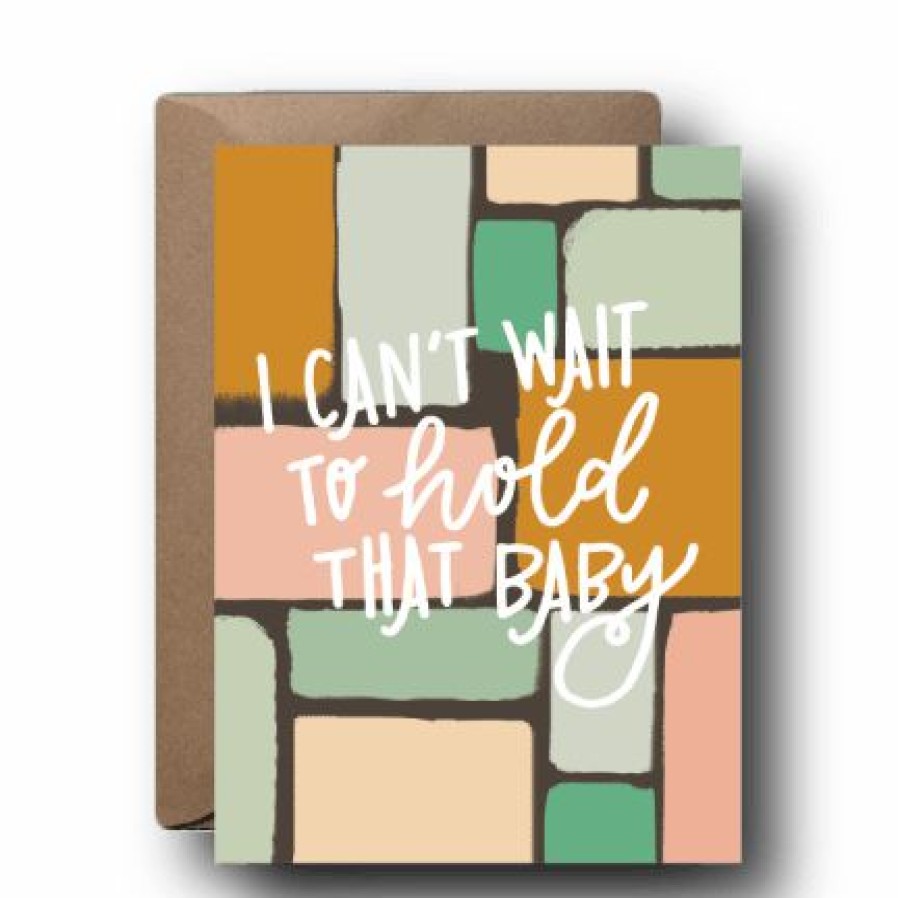 Party Time * | Black Lab Studio Party Time Can'T Wait To Hold That Baby Greeting Card