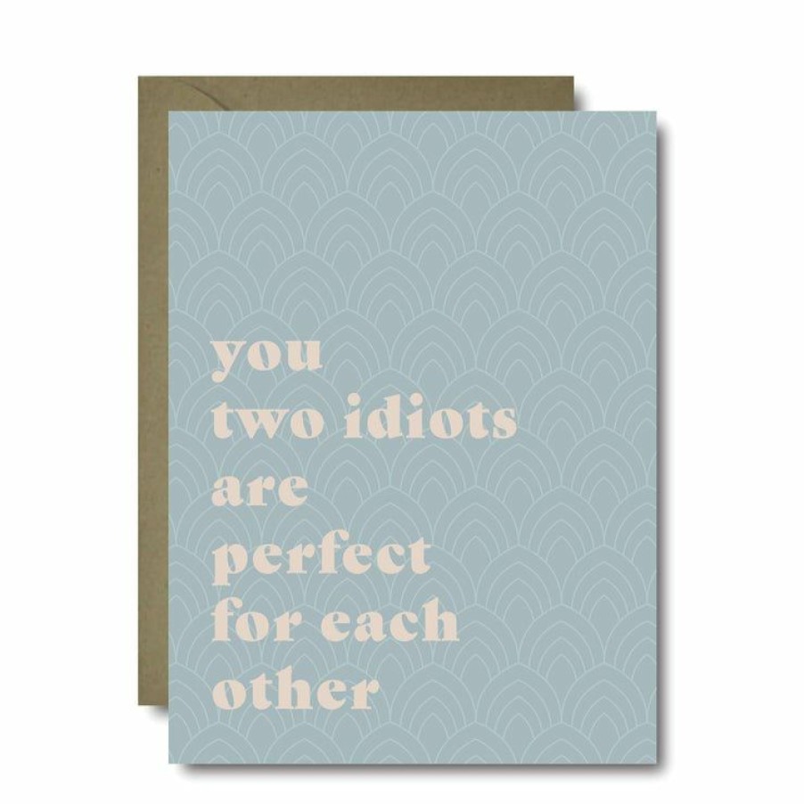 Party Time * | Black Lab Studio Party Time Two Idiots Wedding Greeting Card