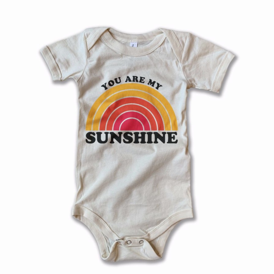 Clothing * | Rivet Apparel You Are My Sunshine Vintage Onesie