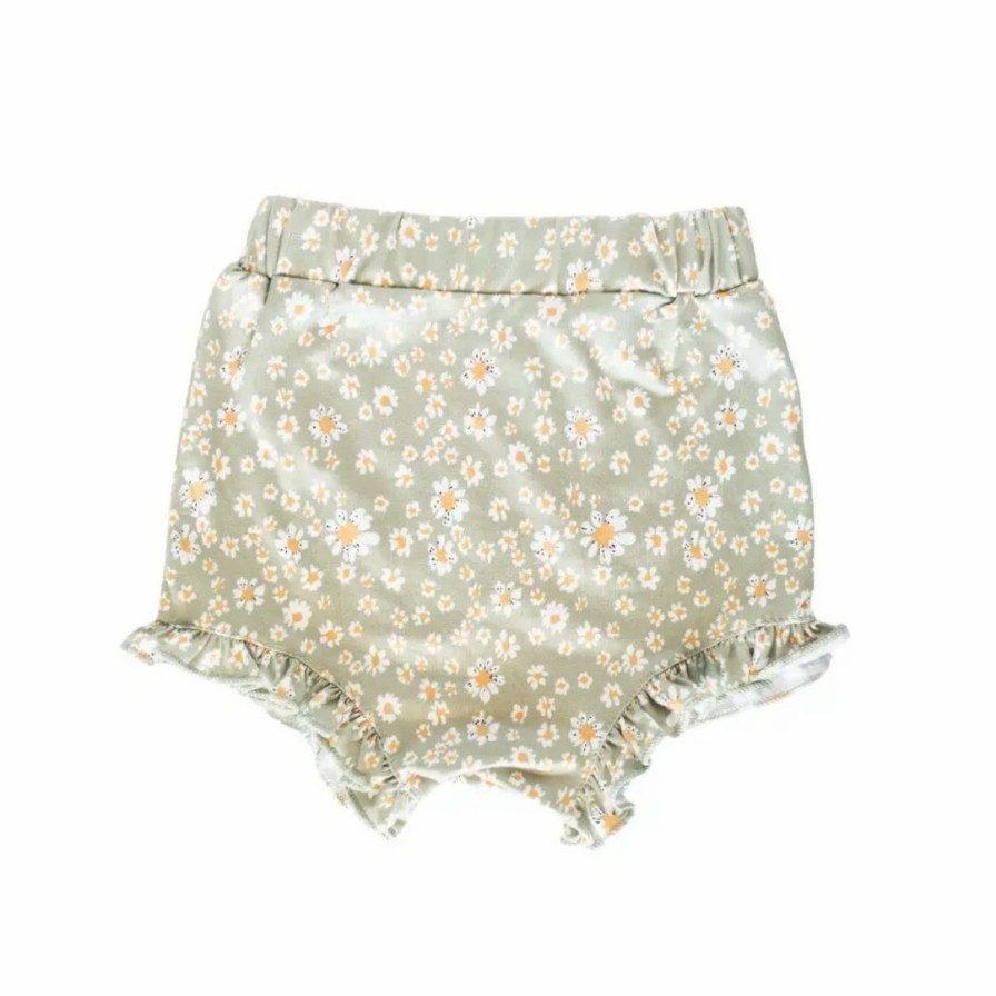 Clothing * | Bailey'S Blossoms Green Floral High Waist Bloomers