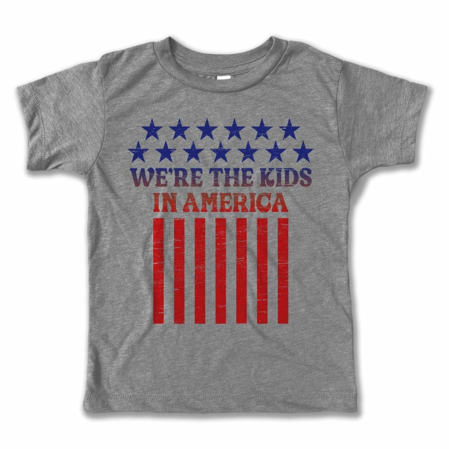 Clothing * | Rivet Apparel Graphic Tees Kids In America Tee