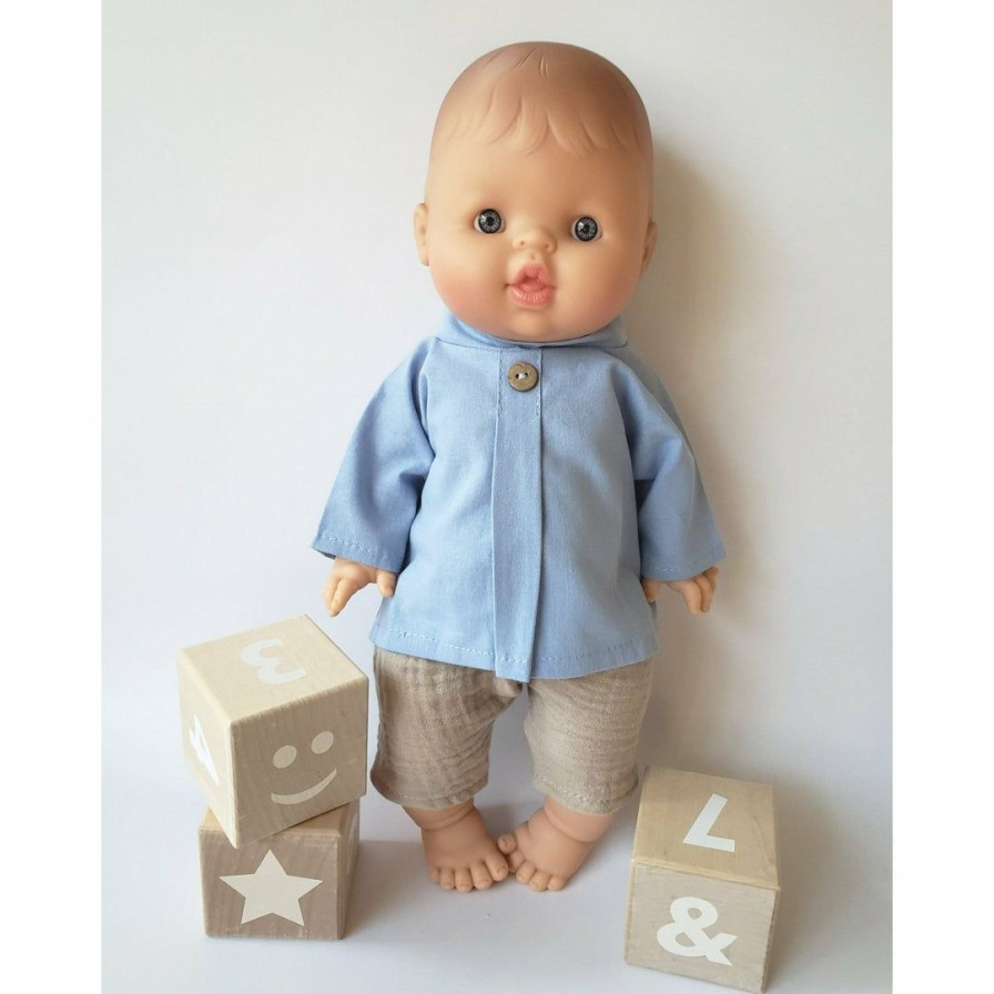 Dolls + Plushies * | Brady Baby Boy Minikane Doll Dolls + Plushies