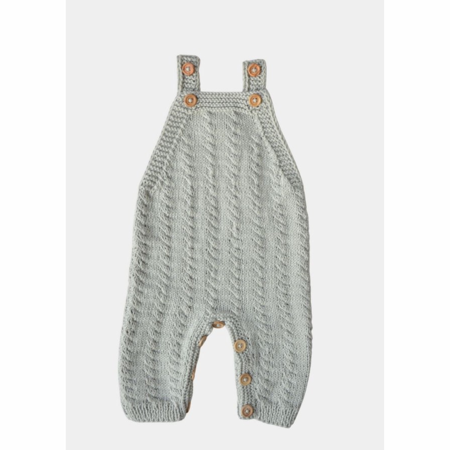 Clothing * | Eli + Nev Knits Blue Sage Knit Overalls