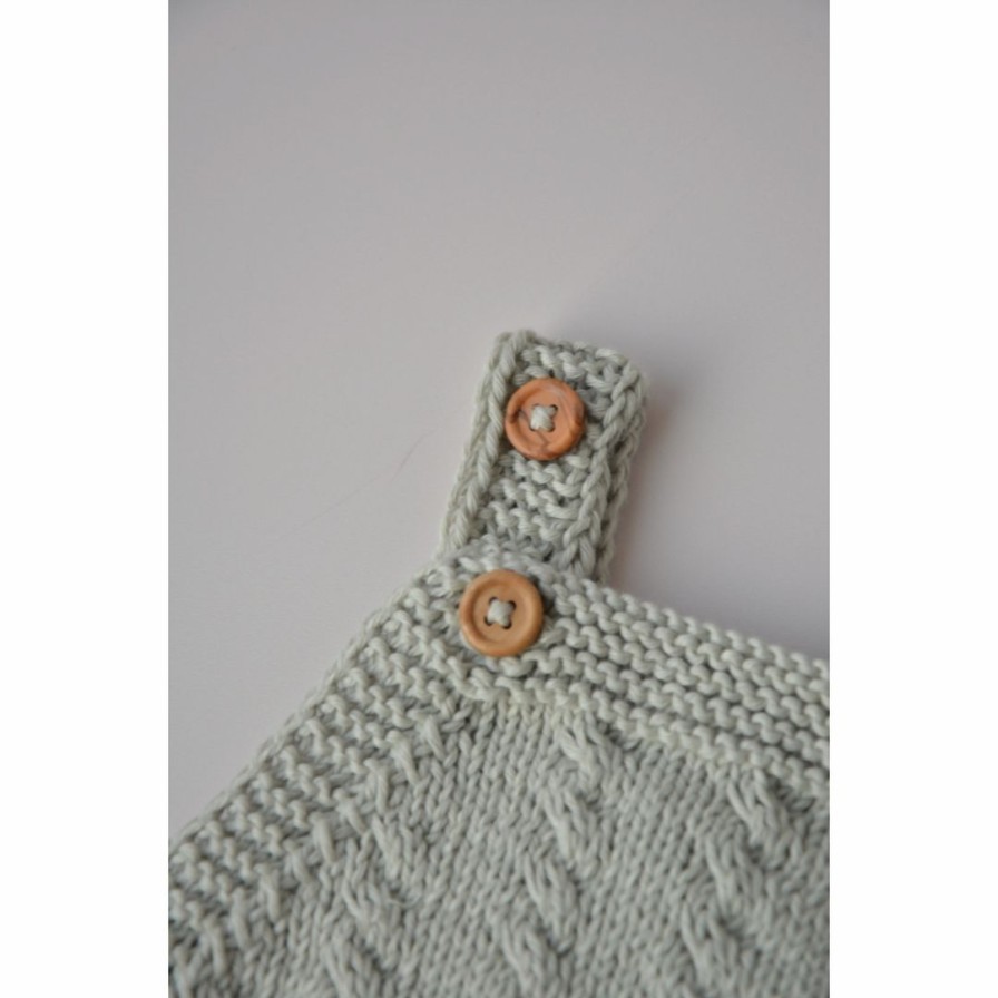 Clothing * | Eli + Nev Knits Blue Sage Knit Overalls