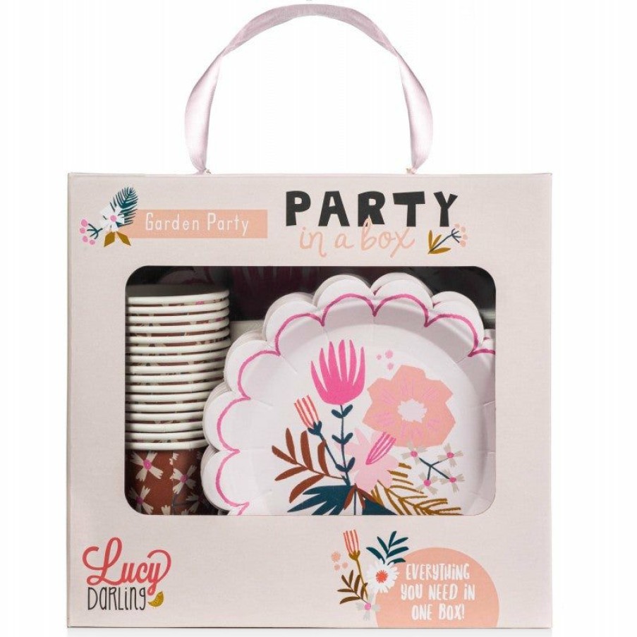 Party Time * | Lucy Darling Party Time Garden Party Birthday Party Supplies In A Box