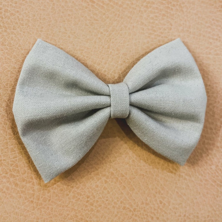 Headwear * | Bows For Show Gray Hair Bow Clip