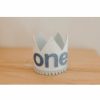 Party Time * | Cutest Little Party Crowns | One | White Glitter + Baby Blue Pom Trim + Pool Felt Crown