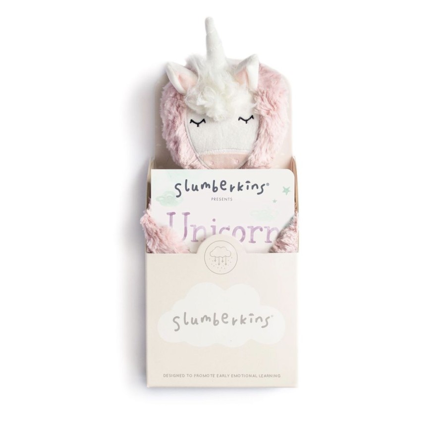 Dolls + Plushies * | Slumberkins Unicorn Rose Snuggler Authenticity Collection