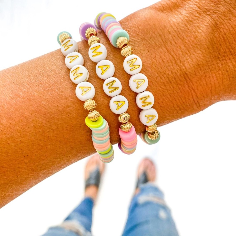 Women * | J+J Mama Pink + Mint Bracelet Bracelets