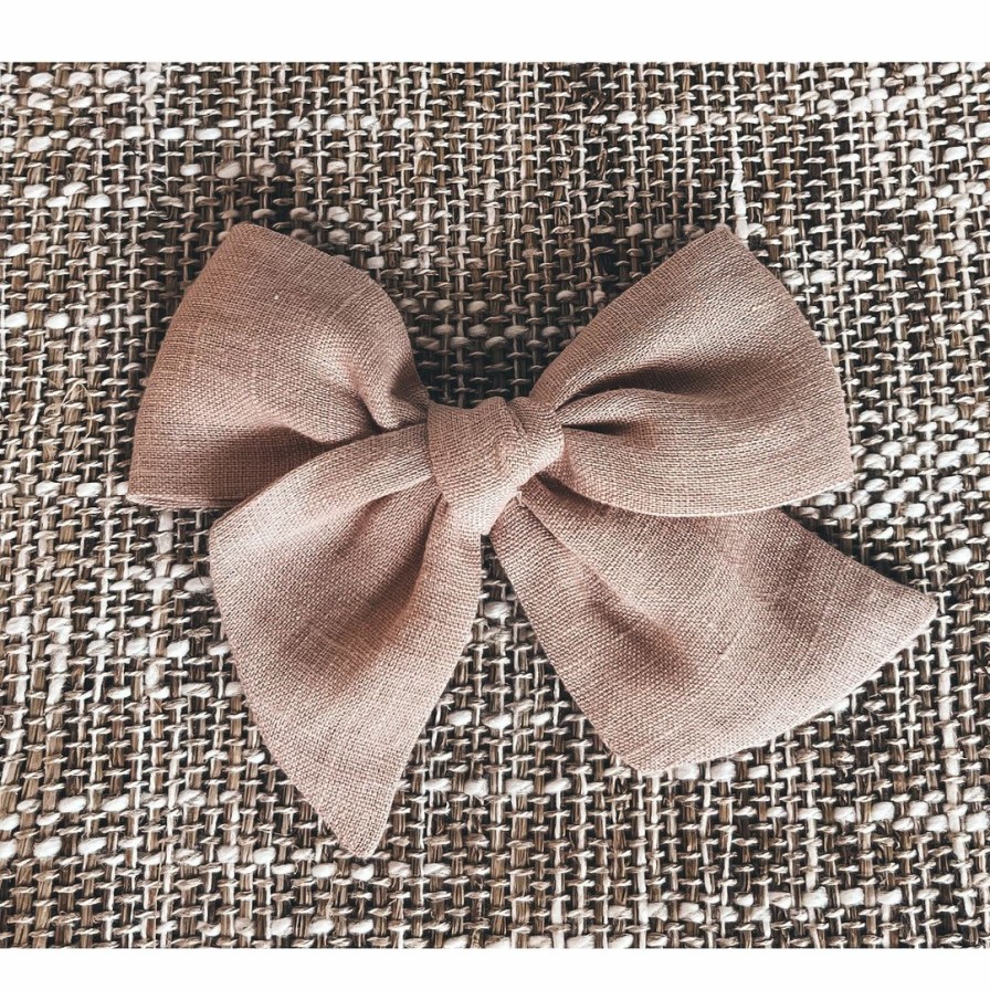 Headwear * | Mae + Skye Pink Crepe Oversized Pinwheel Hair Clip Headwear