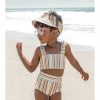 Clothing * | Orcas Lucille Summer Stripes Strap Bandeau Bikini Set Swim