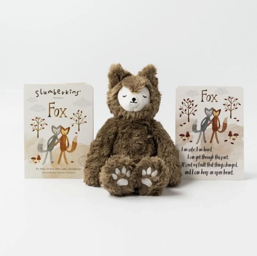 Dolls + Plushies * | Slumberkins Books + Puzzles Fox Maple Kin Family Change Collection