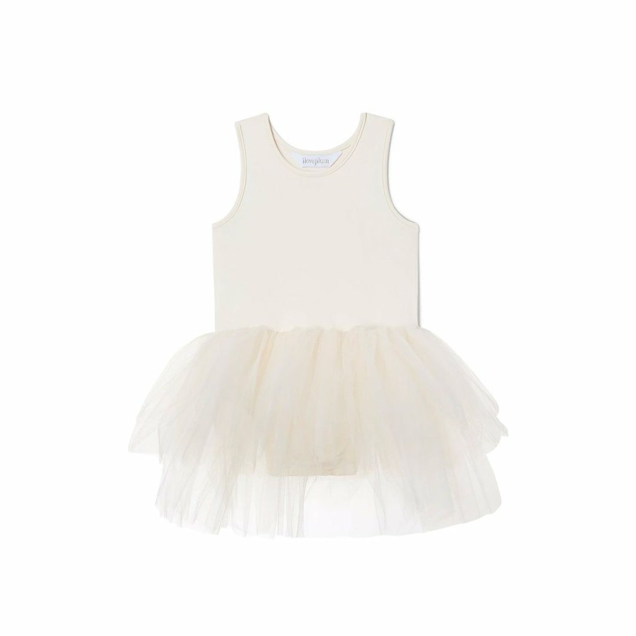 Clothing * | I Love Plum Pearl Ivory Tank Tutu Dress