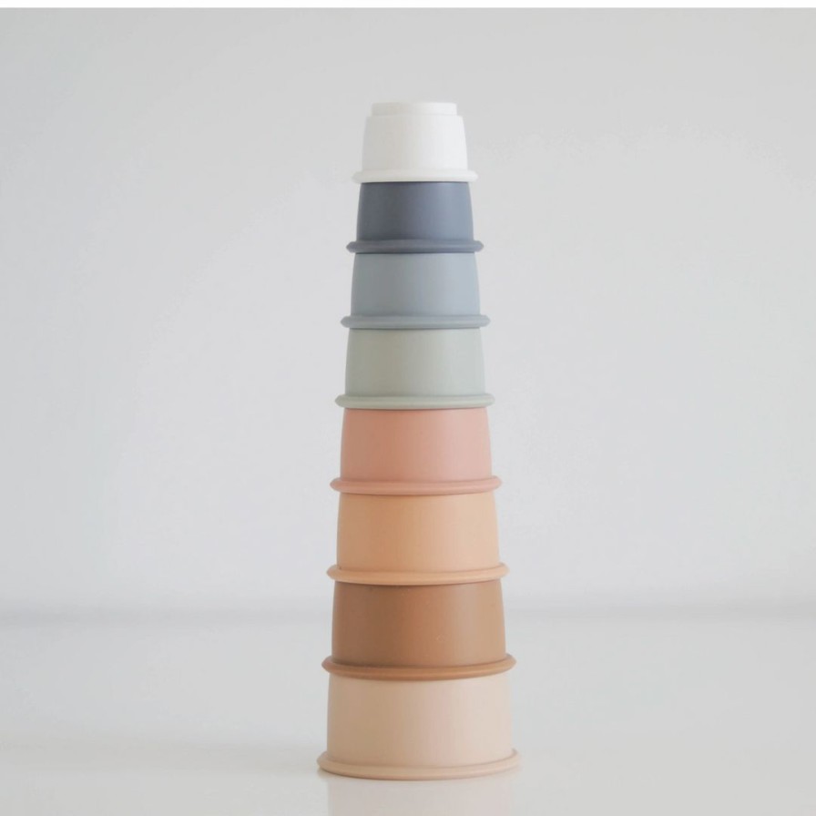 Toys * | The Saturday Baby Neutral Stacking Cups Toys