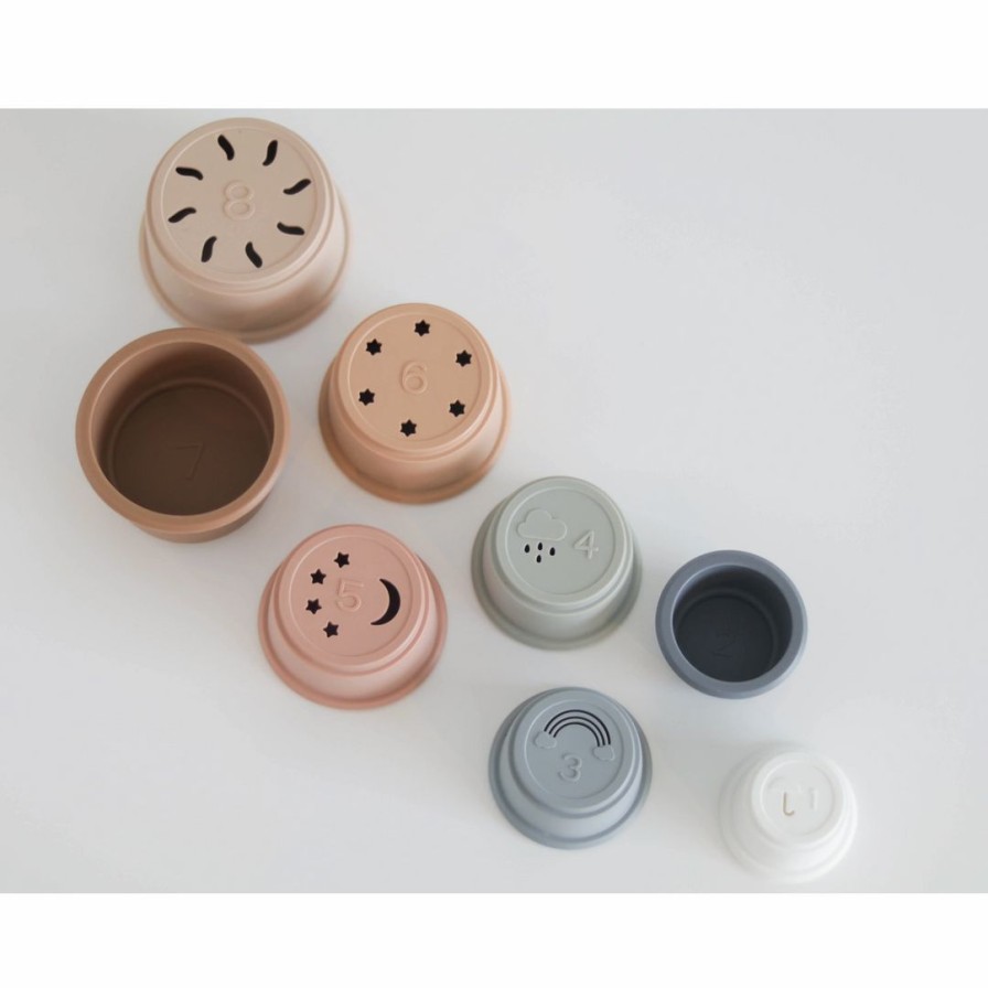 Toys * | The Saturday Baby Neutral Stacking Cups Toys