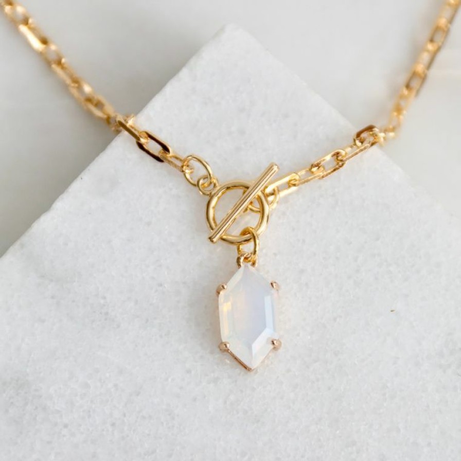 Women * | Mesa Blue Opalite Toggle Necklace