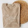 Women * | Saucetribe Graphic Tees Grace + Coffee Tee