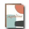 Party Time * | Black Lab Studio Party Time Muted Abstract Congratulations Greeting Card