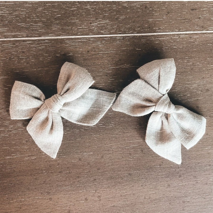 Headwear * | Mae + Skye Hazel Wood Mini Pinwheel Pigtail Hair Clips