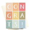 Party Time * | Onderkast Congrats Colorblocks Greeting Card