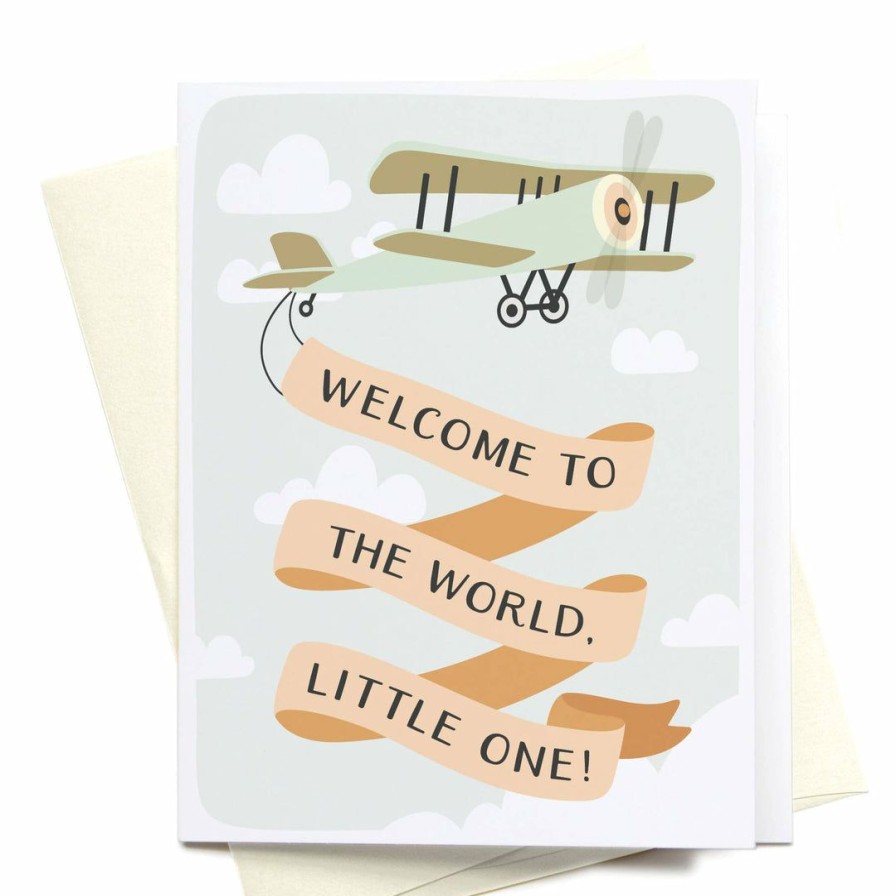 Party Time * | Onderkast Welcome To The World, Little One Greeting Card Party Time