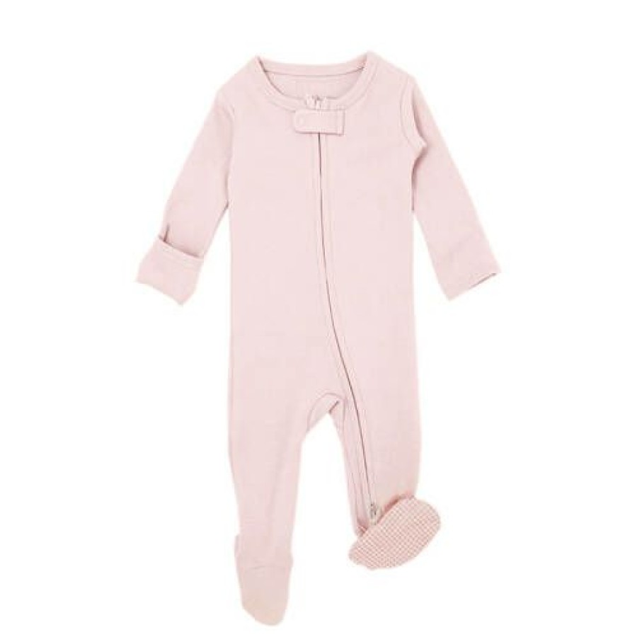 Clothing * | Loved Baby Blush Organic Cotton Zip Sleeper