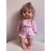 Dolls + Plushies * | Pastel Pink Ruffle Shirt + Bloomer Minikane Set Dolls + Plushies