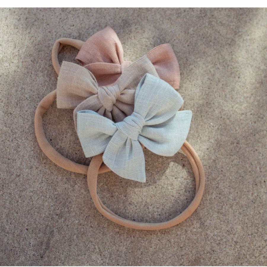 Headwear * | Mae + Skye Meadow Mini Pinwheel Bow Nylon Headband