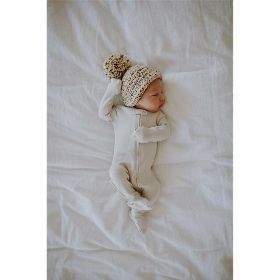 Clothing * | Loved Baby Stone Organic Cotton Zip Sleeper