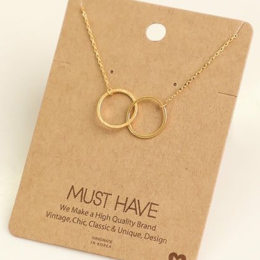 Women * | Fame Accessories Circle Link Necklace