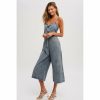 Women * | J+J Medium Acid Wash Denim Jumpsuit