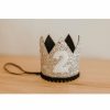 Party Time * | Cutest Little Party # 2 Silver Glitter + Black Pom Trim + White Glitter Crown