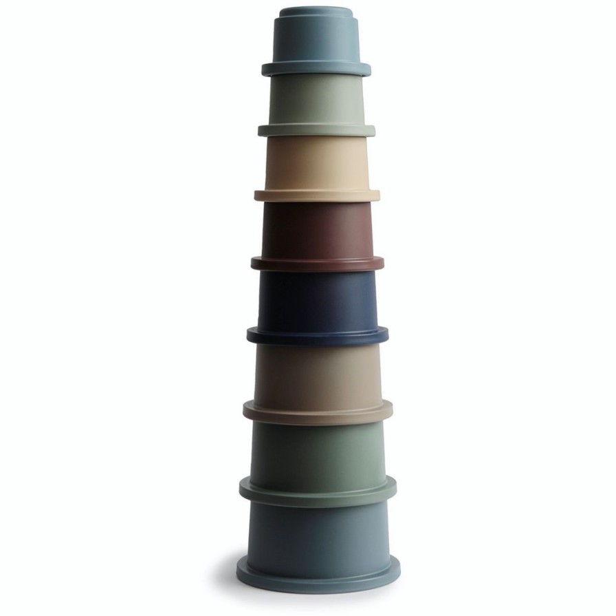 Toys * | Mushie Toys Forest Stacking Cups Toy