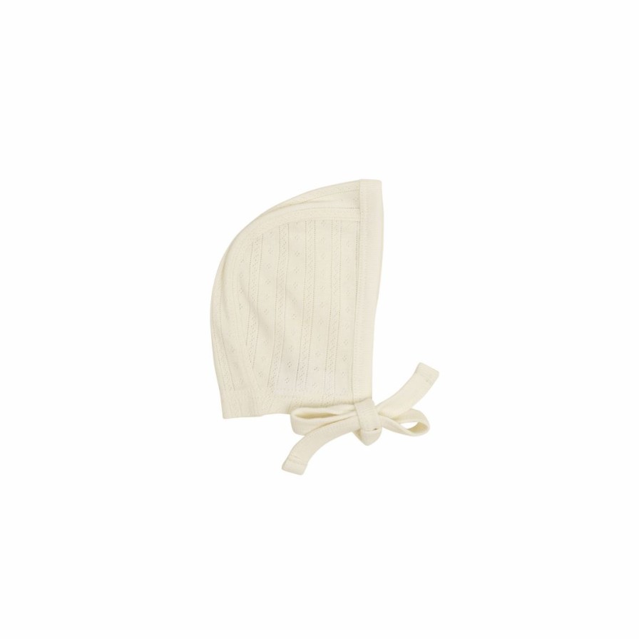 Headwear * | Jamie Kay Headwear Natural Organic Cotton Pointelle Bonnet