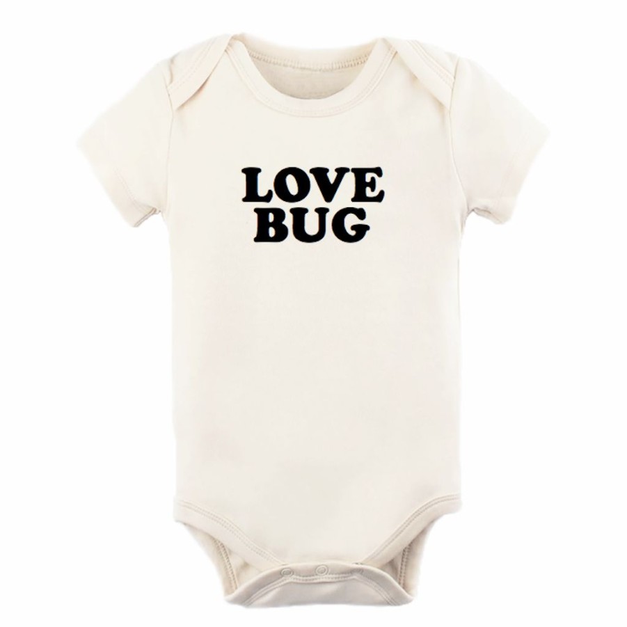 Clothing * | Tenth + Pine Love Bug Black + Natural Organic Onesie