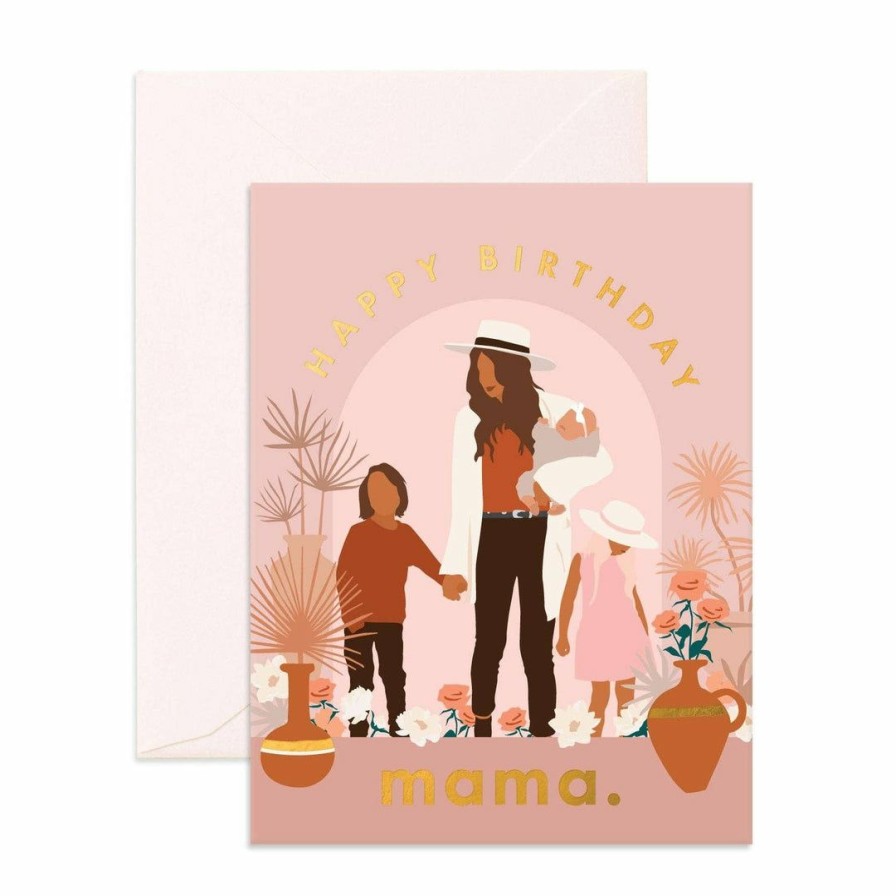 Party Time * | Fox + Fallow Party Time Birthday Mama Kids Greeting Card