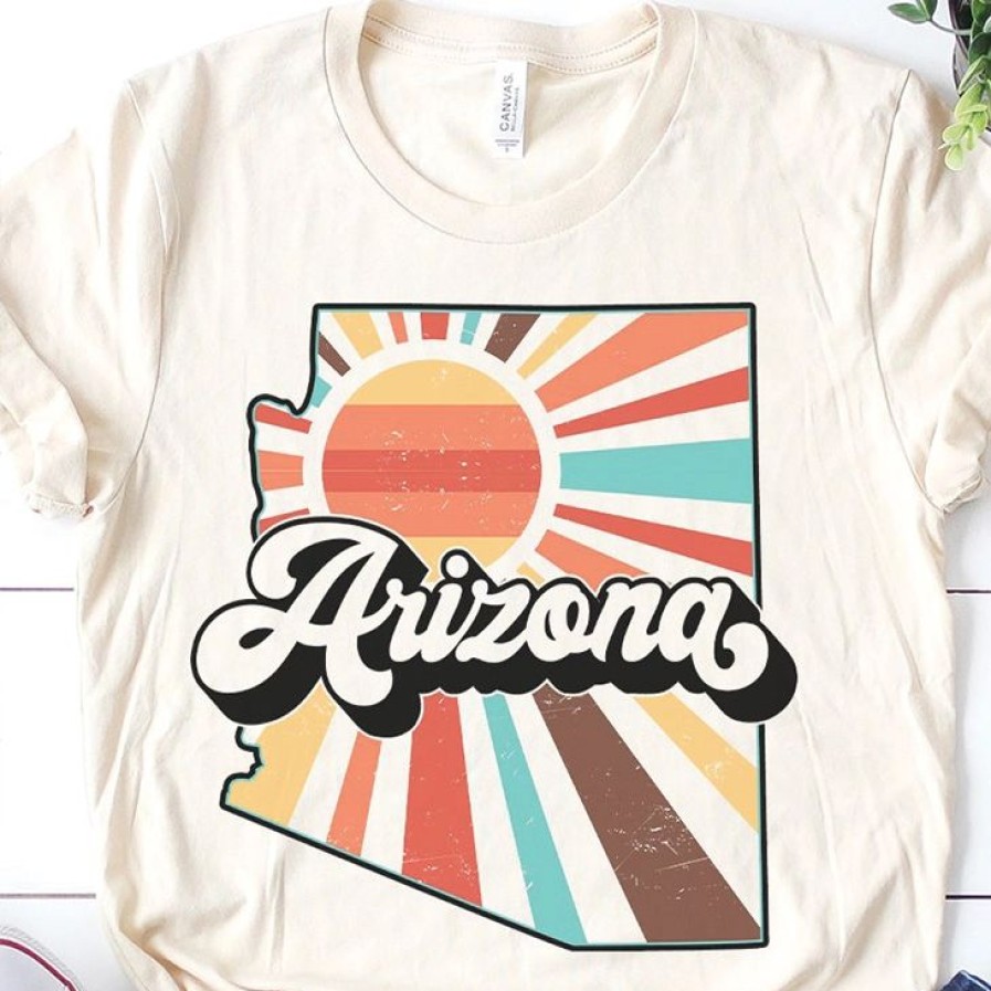 Women * | J+J Arizona Sunshine Cream Tee