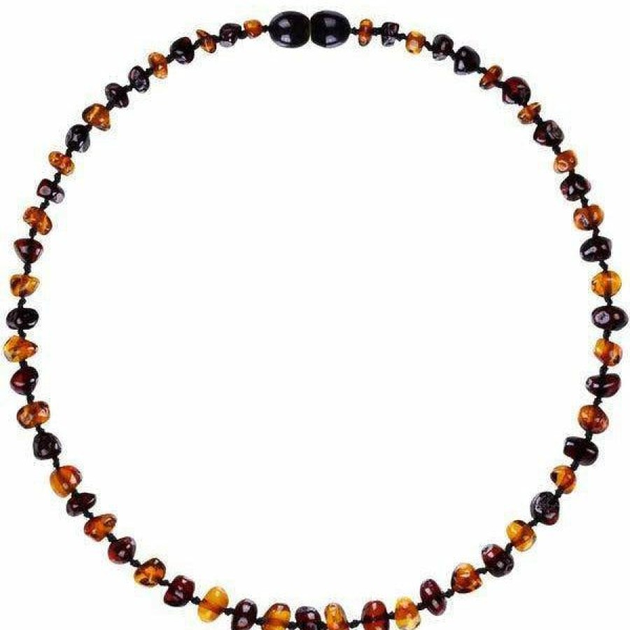 Jewelry * | Powell'S Owl Amber Baroque Cognac + Cherry Necklace Jewelry