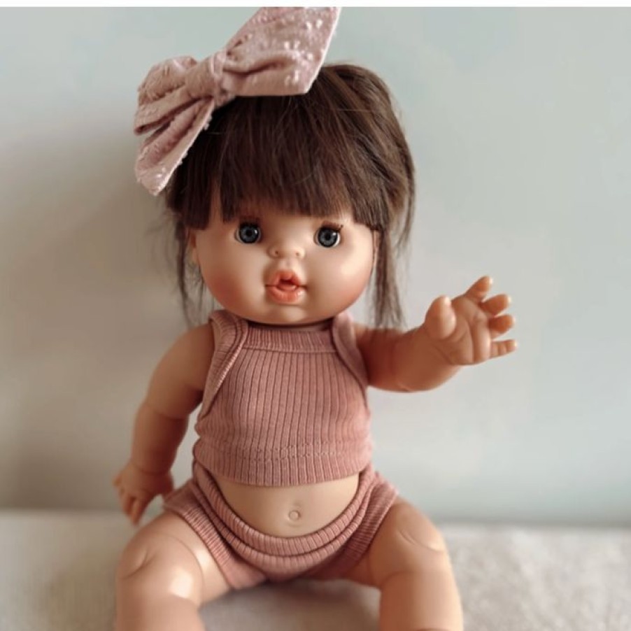 Dolls + Plushies * | Pale Pink Tank + Bloomer Minikane Set