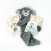 Dolls + Plushies * | Slumberkins Ibex Slate Snuggler Book Bundle Emotional Courage Collection Books + Puzzles